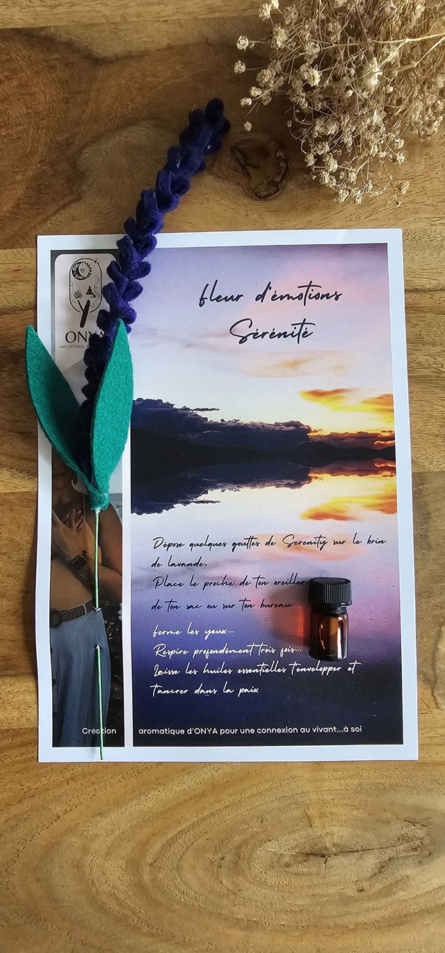 Fleur d'émotions - Sérénité - Violet