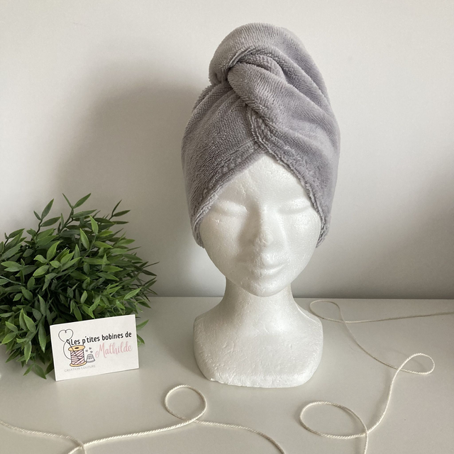 Serviette cheveux | Gris