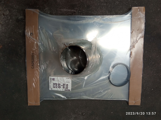 SOLIN INOX 15 à 30°TUILE 150SLCD + Kit d'étanchéité noir - 45150170