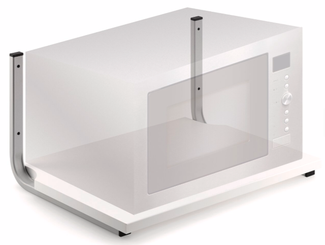 Gerätehalter, Halter silberfarbig