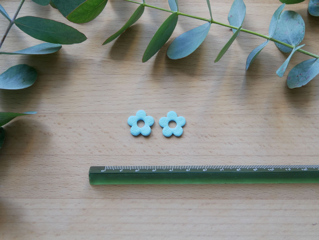 Mini Bloom 5 pétales bleu mousse