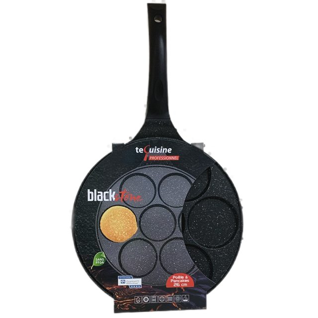 Poêle à pancakes 6 Rond-BLACK STONE-Tout feu et INDUCTION 