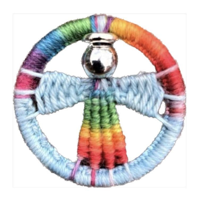 Dorset Button Kit - Angel Brooch Rainbow