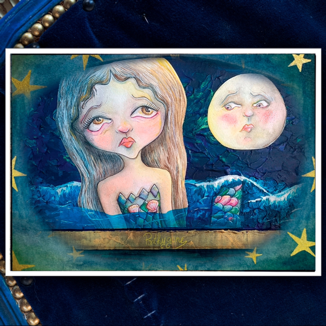 Sirène &amp; Lune - Print A4 