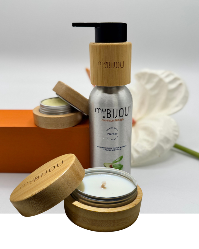 Kit Cocooning 100-50 - Bougie Collab "Le Loup Blanc" 50g + Kit voyage