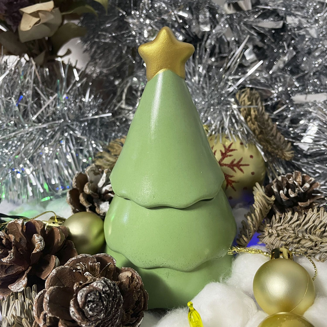 Vela aromática  Pino, Abeto y Sándalo &quot;Viaje a Laponia&quot; Ed.Navidad