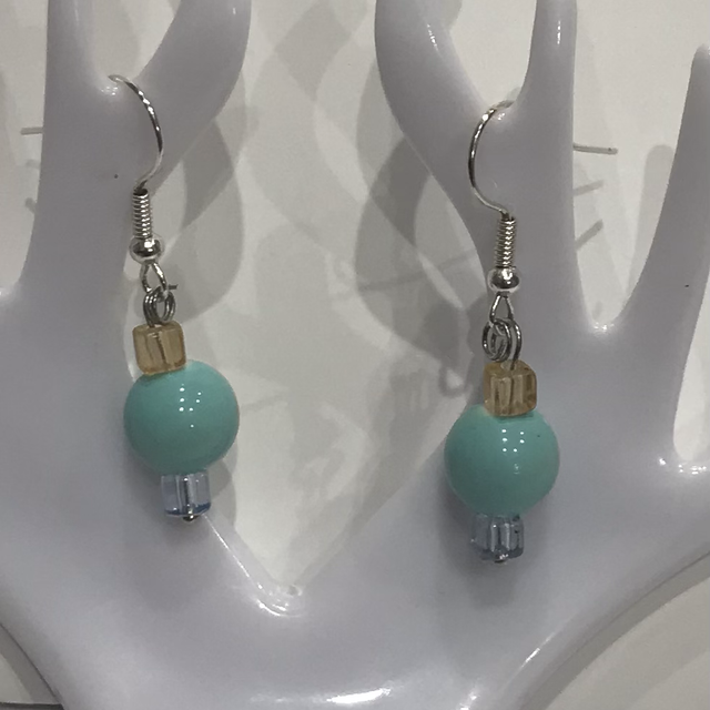 Turquoise Dangling Earrings-TDE2121