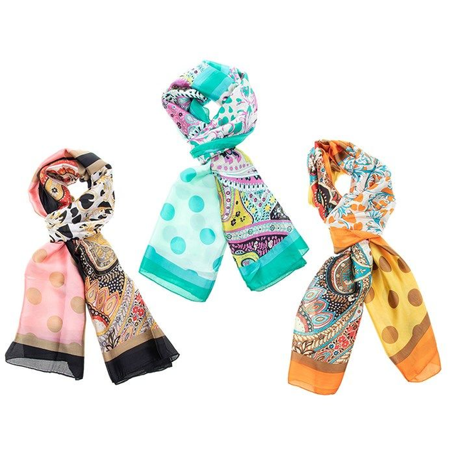 Triple Pattern Scarf