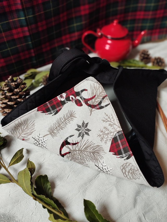 Porte tarte renne écossais 