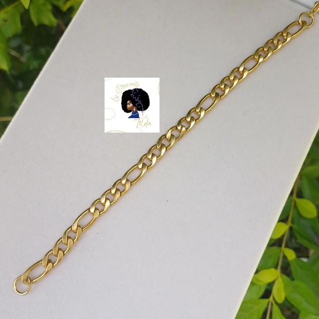 Bracelet figaro Doré 