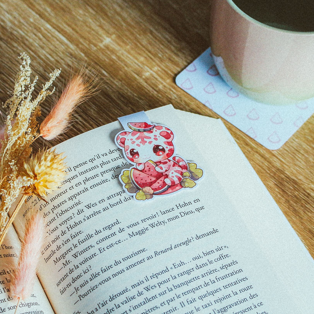 02 - Marque-Pages Magnétique - Tigre Pastèque