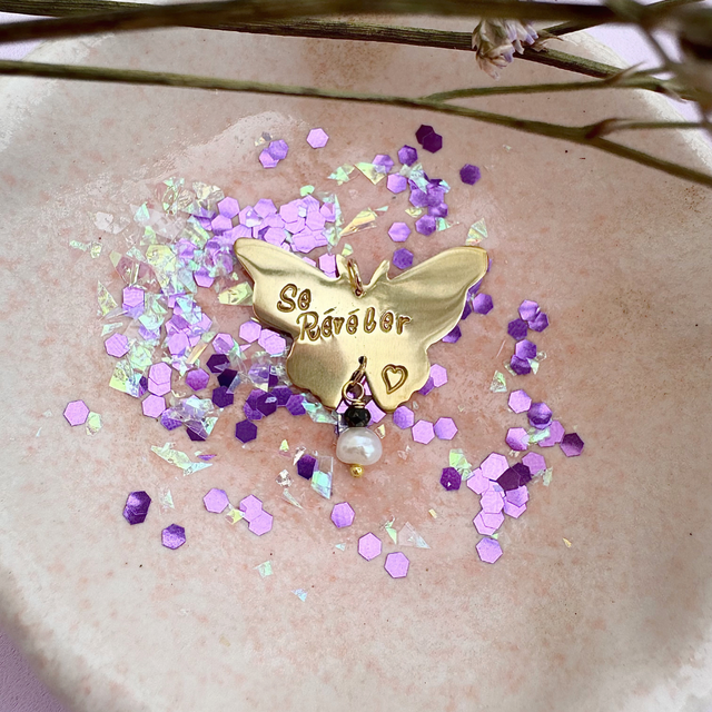 Médaille papillon  &quot;Se révéler&quot;