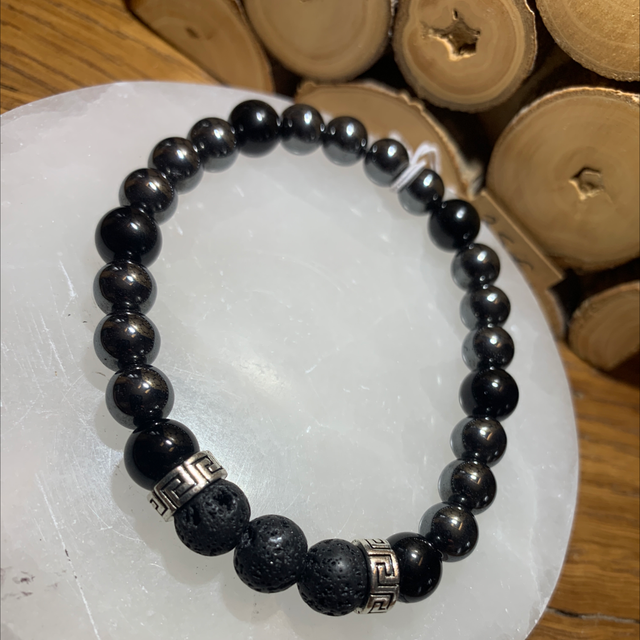 Hématite et Tourmaline 