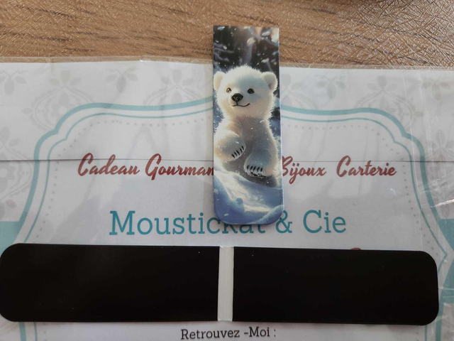 Marque-page magnétique" Ourson "