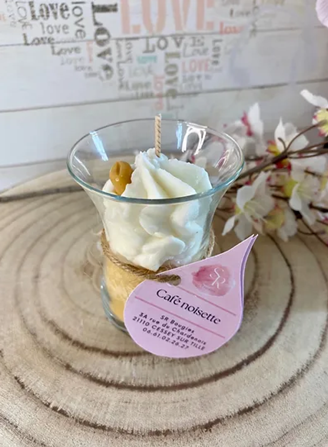 Bougie gourmande « Café noisette »