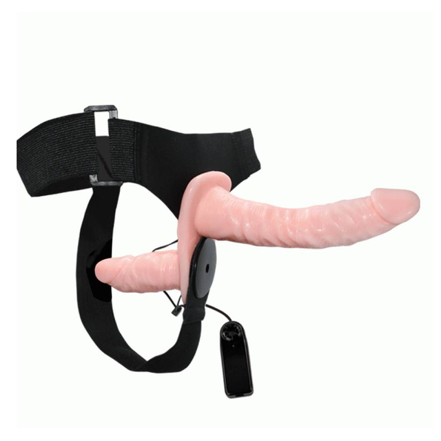 Cinta com Pênis Duplo Vibro