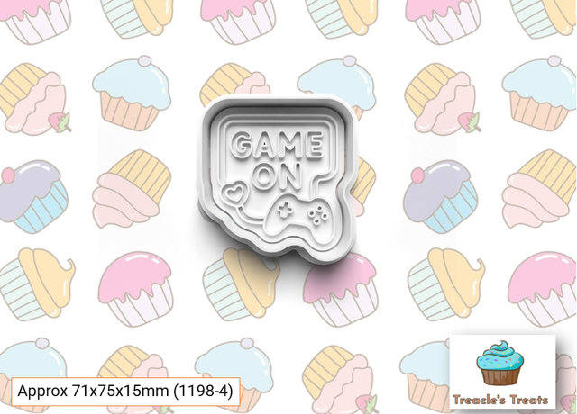 Cosy Gaming Fondant/cookie stamps with cutters (1098)