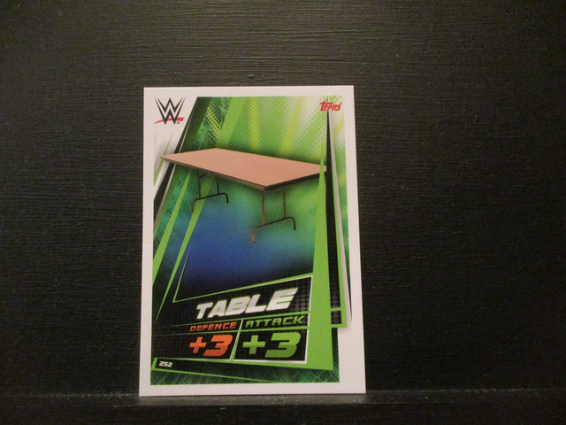 Table - Objects Slam Attax Universe Original Trading Card #252