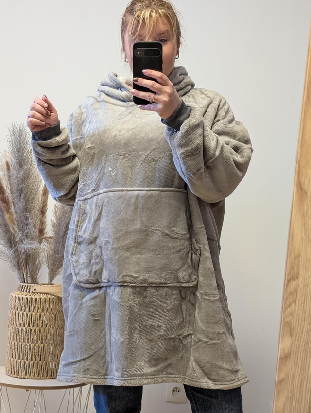 Pull pilou gris TU 42/48