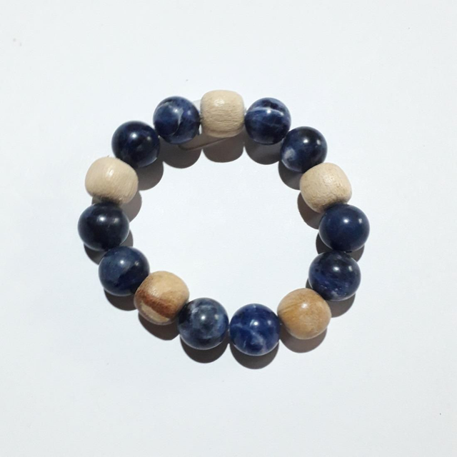 Sodalite Palo Santo Bracelet 