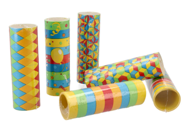 Stelle filanti carta 3 pz. conf. mista