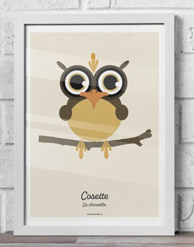 02 - Affiche enfant chouette