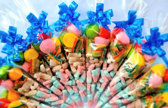 Fizzy Rainbow Sweet Cones