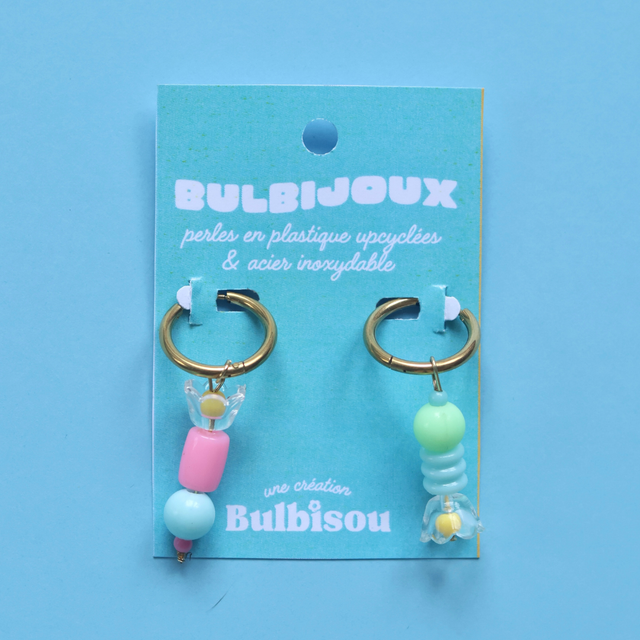 Boucles d'oreilles Memphis Pastel
