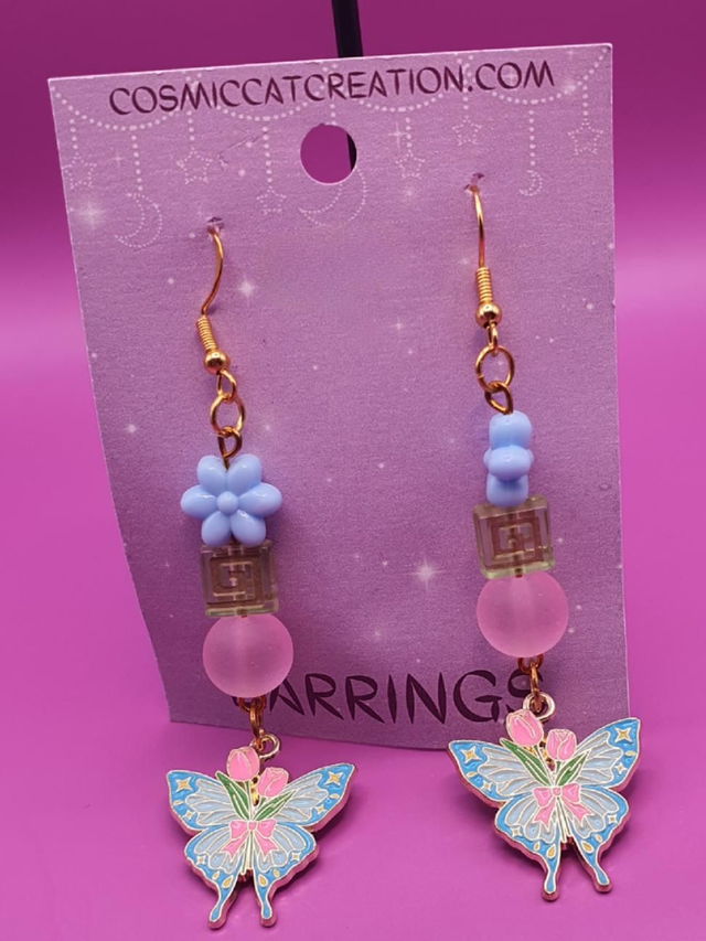 Earrings Butterfly Spring 