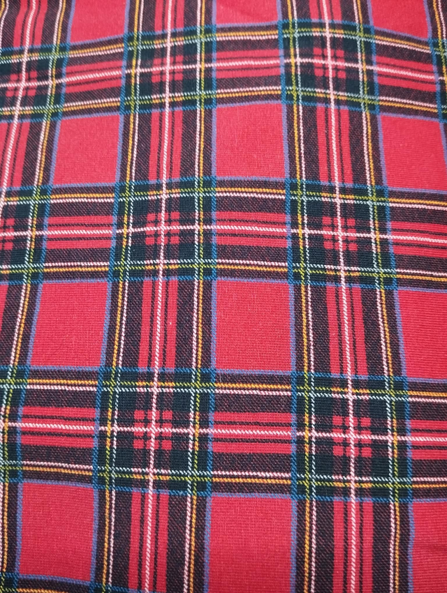 Tissu Tartan rouge pour COMMANDE 