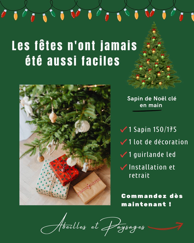 Sapin clé en main 150/175 cm 