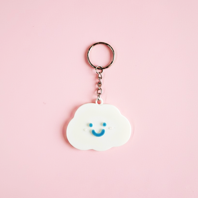 Smile Face Cloud Keyring -TheKUMO