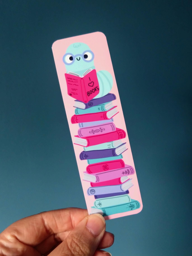 Bookworm bookmark