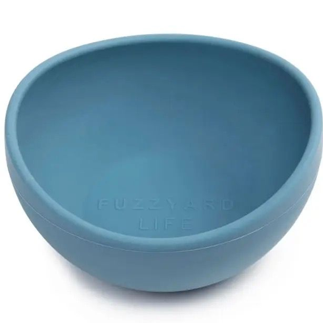 Fuzzyard French Blue Silicone Bowl