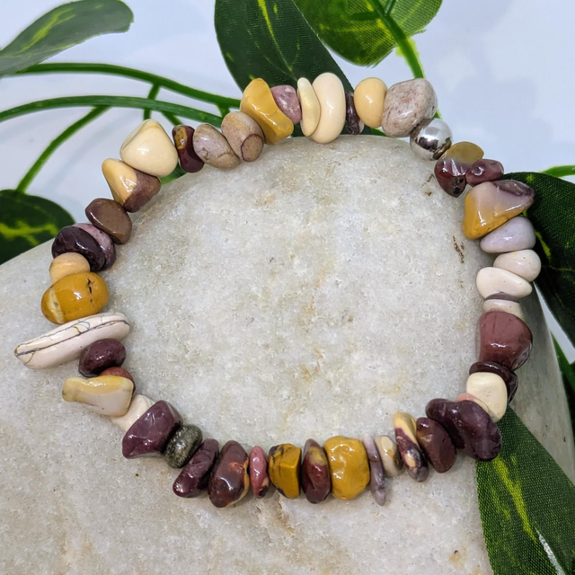 Bracelet &quot;Jaspe mokaite&quot; baroque BR-210