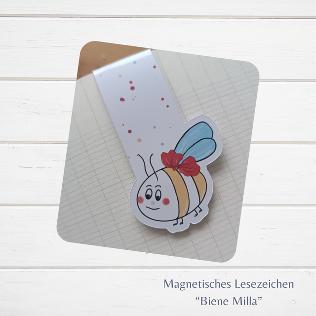Magnetisches Lesezeichen "Biene Milla" (ArtNr. L0015)