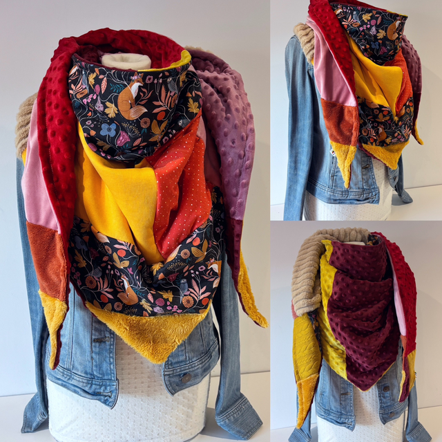 Maxi Chèche Double Patchwork 354