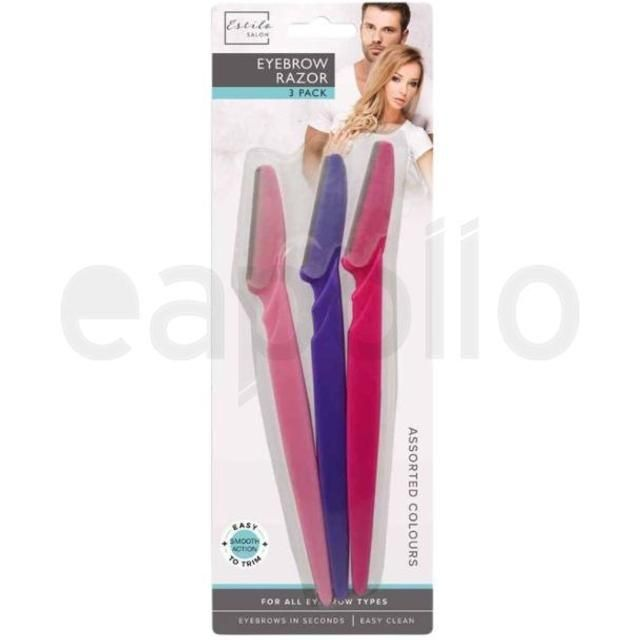Other 3pcs Estilo Salon Eyebrow Trimmer Razor - Assorted Colours
