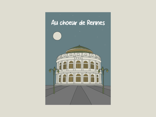 Magnet &quot; Au choeur de Rennes &quot;