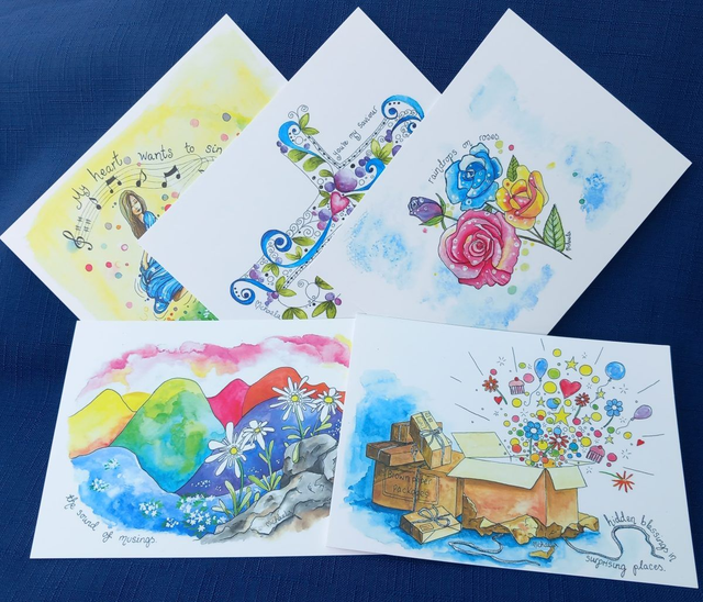 &#039;The Sound of Musings&#039; Postcards (incl p&amp;p)