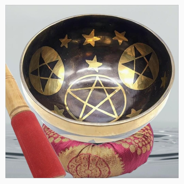 "Pentagramme" - Kit bol Tibétain 15 cm 