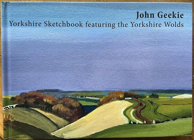 Sketchbook featuring the Yorkshire Wolds, A5 landscape. See discounts, click options.