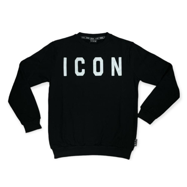 ICON Felpa girollo con stampa classica