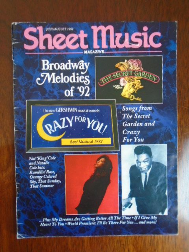 Sheet Music magazine- 1992 Broadway Melodies