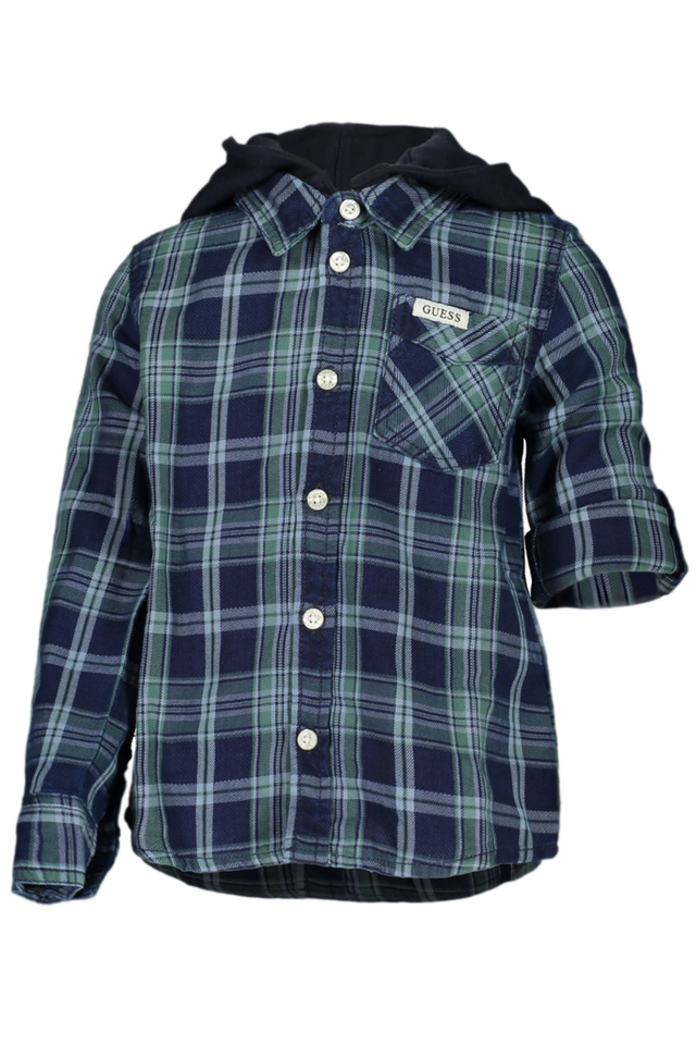 GUESS JEANS CAMICIA MANICHE LUNGHE BAMBINO BLU