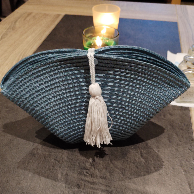 Panière Maquillage Bleue