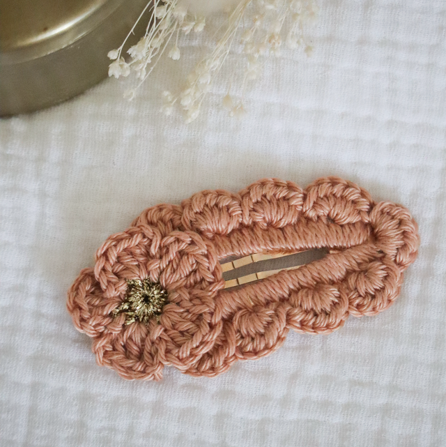 Barrette Léa caramel 