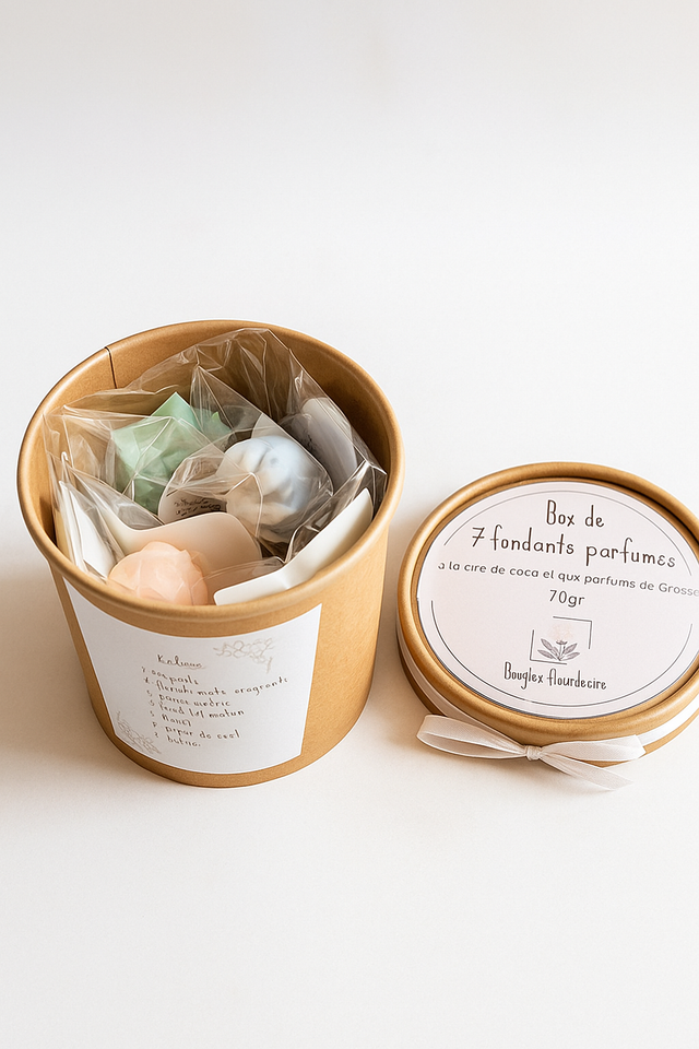 Coffret ‘Instants Parfumés’ – 7 Fondants: Jasmin, Rose,...