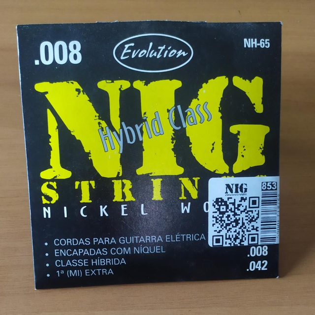 Encordoamento Guitarra 008 Hybrida NH65 Nig Strings 