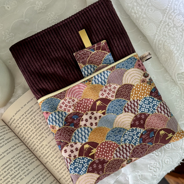 Pochette à livre et son signet Kyoto Dusk